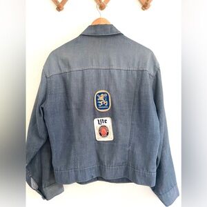 Vintage 60s 70s Ranchcraft Denim Jacket One of a Kind with Patches